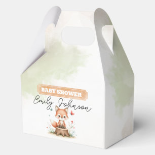 Cute fox baby shower  favour box