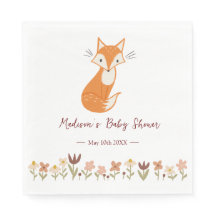 Cute Fox Baby Shower