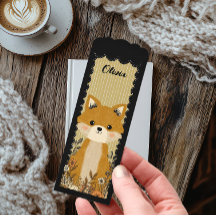 Cute Fox Bookmark Personalised