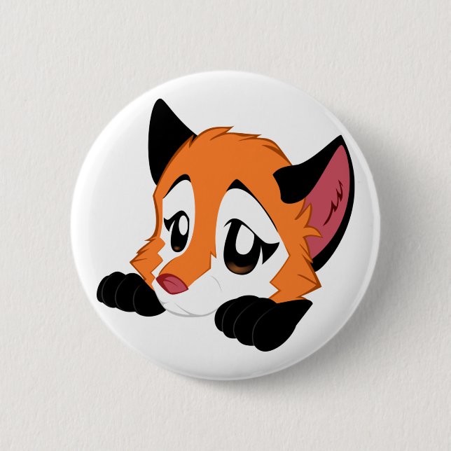 Cute Fox Button (Front)