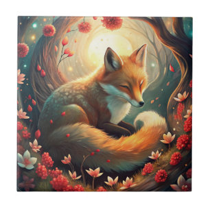 Cute Fox Ceramic Tile