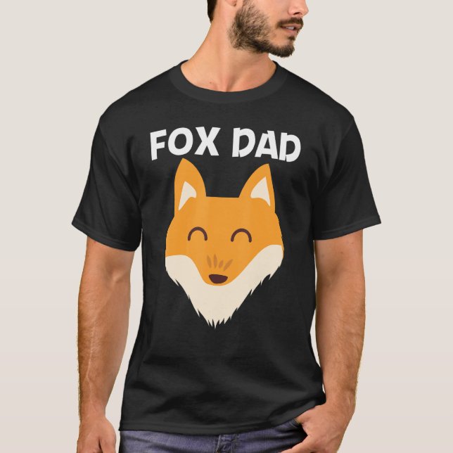 Cute Fox For Dad Men Mammal Animal Pet Owners T-Shirt (Front)