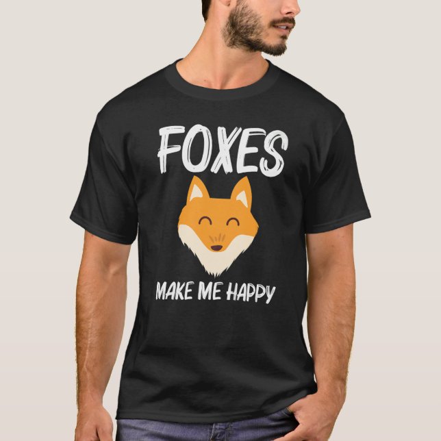 Cute Fox For Men Women Mammal Animal Pet Owners T-Shirt (Front)