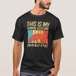 Cute Fox For Men Women Vulpine Fox Wild Animal 2 T-Shirt