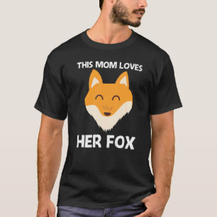 Cute Fox For Mum Women Mammal Animal Pet Owners T-Shirt