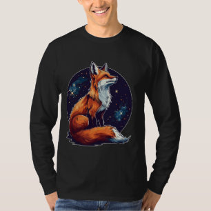 Cute Fox Forest Animals Stars Fox T-Shirt