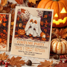 Cute Fox Ghost Costume Halloween Birthday Party