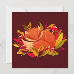 Cute Fox Holiday Card