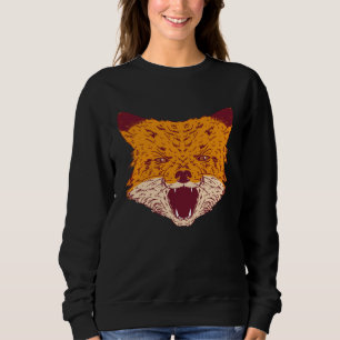 Cute  Fox Howling Artwork Sweatshirt