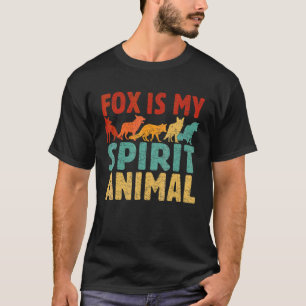 Cute Fox Is My Spirit Animal For Men Women Furry T-Shirt