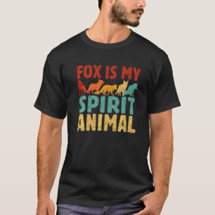 Cute Fox Is My Spirit Animal For Men Women Furry T-Shirt