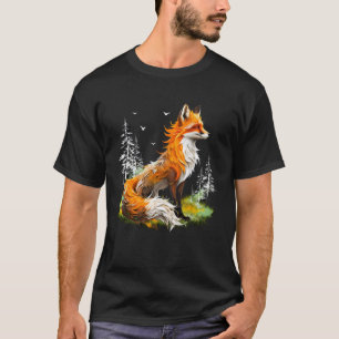 Cute Fox Lover Owner in Forest Vulpine T-Shirt