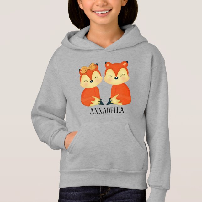 cute fox lovers add name (Front)