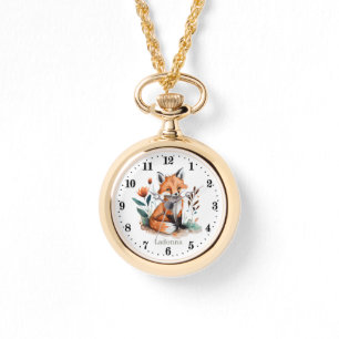 cute fox lovers add name watch