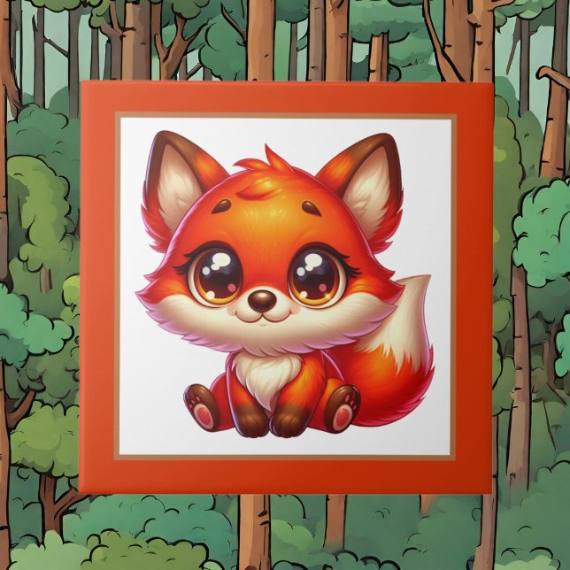 Cute fox lovers animal  ceramic tile (Creator Uploaded)