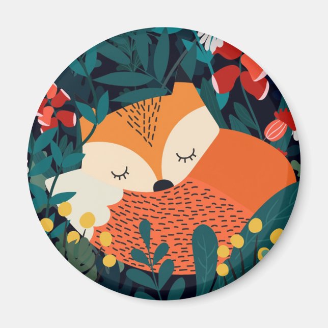 Cute Fox Magnet (Front)