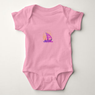 Cute Fox on a Boat Baby Bodysuit – Nautical Advent