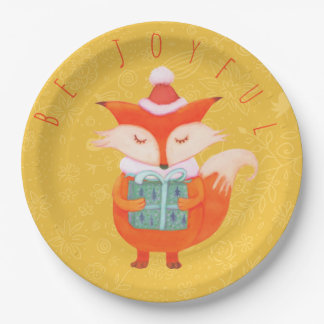 Cute fox Paper Plate by dreamlikeachildstore