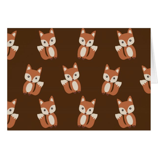 Cute Fox Pattern (Front Horizontal)