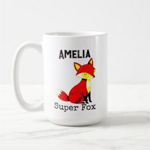 Cute Fox Personalised  Coffee Mug