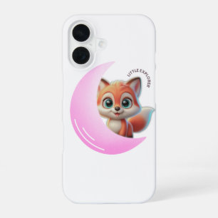 Cute Fox Pink Moon Case – Aesthetic Kawaii 