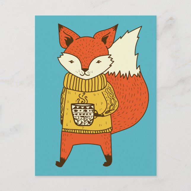 Cute Fox postcard (Front)