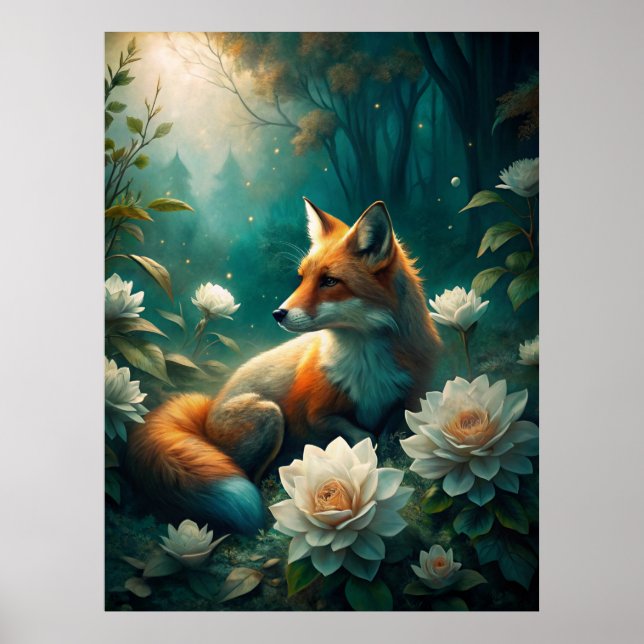 Cute Fox Poster (Front)