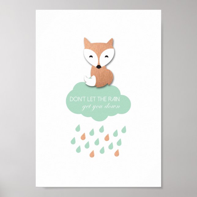 Cute Fox Poster (Front)