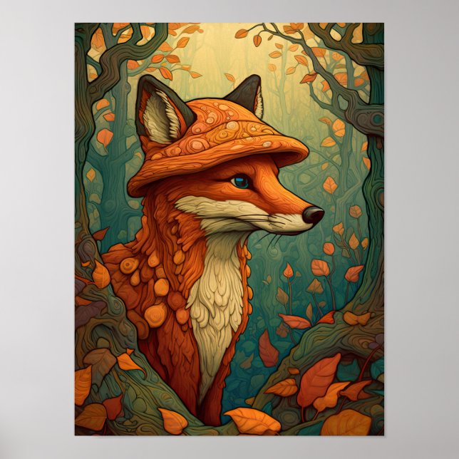 Cute fox  poster (Front)