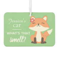 Cute Fox Sniffing the Air Personalised