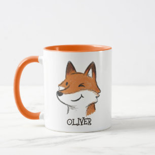 Cute Fox Woodland Animal Kids Mug