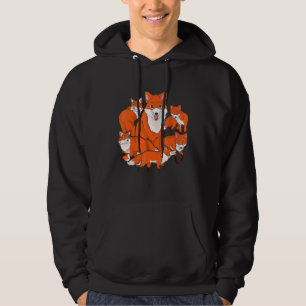 Cute Foxes Family Forest Animal Wildlife Fox Hoodie