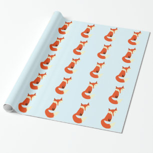 Cute Foxes Wrapping Paper
