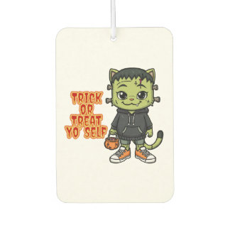 Cute Frankenstein Cat Monster – Kawaii Spooky Hall Car Air Freshener