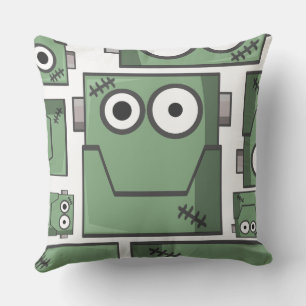 Cute Frankenstein Halloween Square Cushion