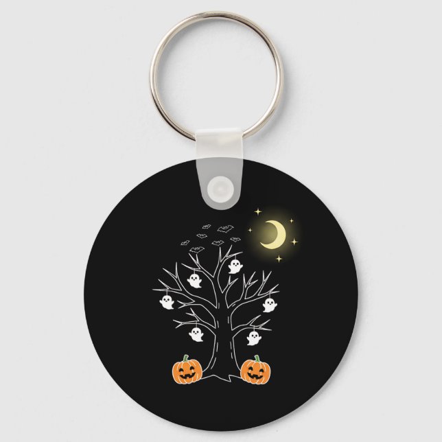 Cute Frankenstein Mad Science Keychain (Back)