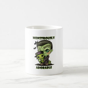  Cute Frankenstein Monster with plushie Coffee Mug