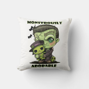 Cute Frankenstein Monster with plushie Cushion