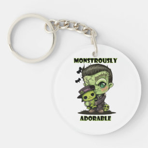 Cute Frankenstein Monster with plushie Key Ring