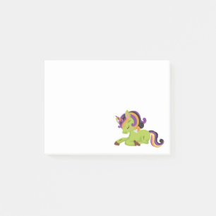 Cute Frankenstein Unicorn Halloween Drawing Post-it Notes
