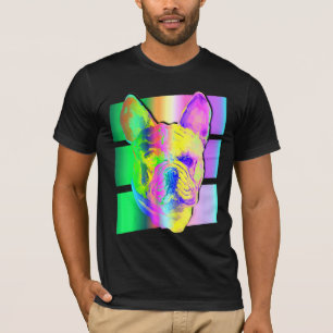 Cute French Bull Dog Colourful Animal T-Shirt