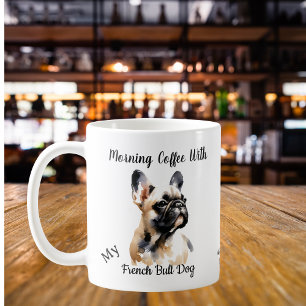  Cute French Bull Sandy Browns Personalise Coffee Mug