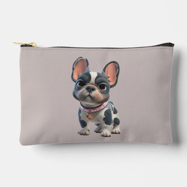 Cute French Bulldog Accessory Pouch (Front)