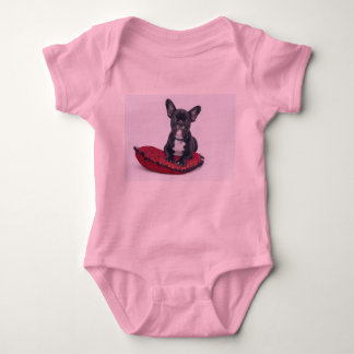 Cute French Bulldog Baby Bodysuit – Adorable Dog L