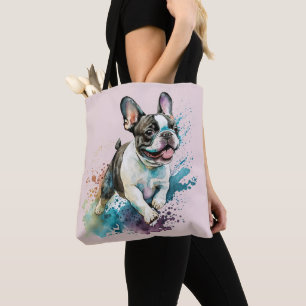 Cute French Bulldog Blush Tote Bag