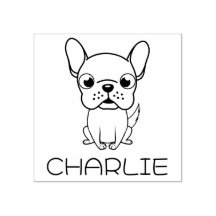Cute French Bulldog Cartoon Wooden Art
