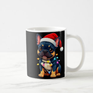 Cute French Bulldog Christmas Santa Pet Dog Lover Coffee Mug