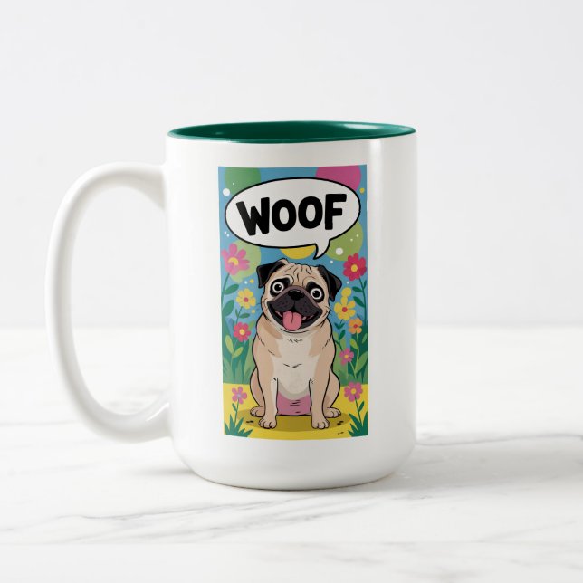 Cute French Bulldog Coffee Mug (Left)