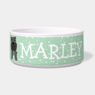 Cute French Bulldog Dog Customisable Name Bowl