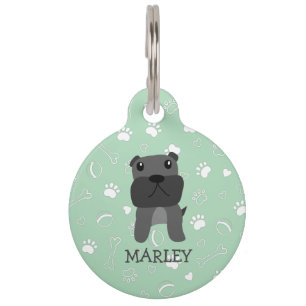 Cute French Bulldog Dog Customisable Name Pet ID T Tag